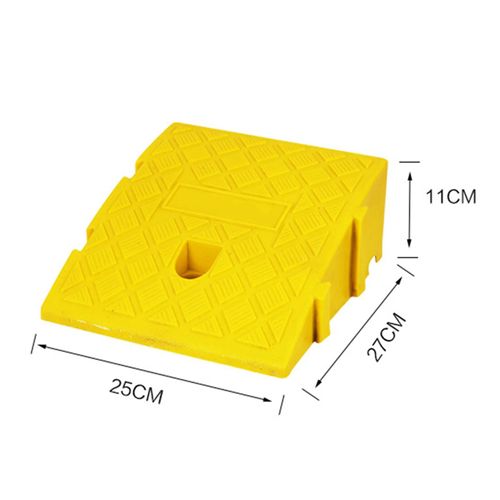 25x27x11cm Jaune - Kit De Rampes De Bordure En Plastique, Rampe Voiture, Portable Et Observateur, Pour Voiture, Remorque, Camion, Vélo, Moto