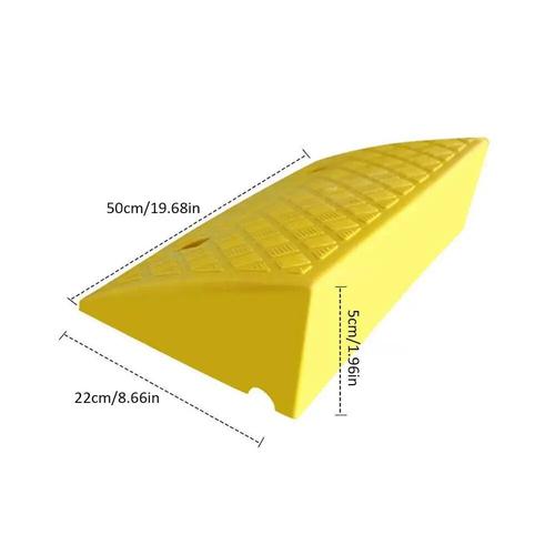 50x22x5cm - Rampes De Bordure D'allée En Plastique Pour Voitures, Rampes Portables Légères, Adaptées Aux Portes, Fauteuils Roulants, Scaps, Rapduty,1 Pièce