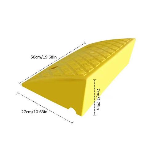 50x27x7cm - Rampes De Bordure D'allée En Plastique Pour Voitures, Rampes Portables Légères, Adaptées Aux Portes, Fauteuils Roulants, Scaps, Rapduty,1 Pièce