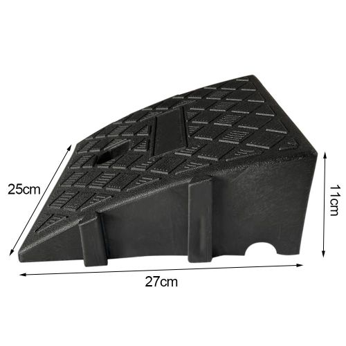 Noir B - Rampes De Bordure Légères Et Portables, Rampe De Seuil En Plastique, Coussin En Polymères, Remorque De Voiture, Camion, Vélo, Moto, Fauteuil Roulant