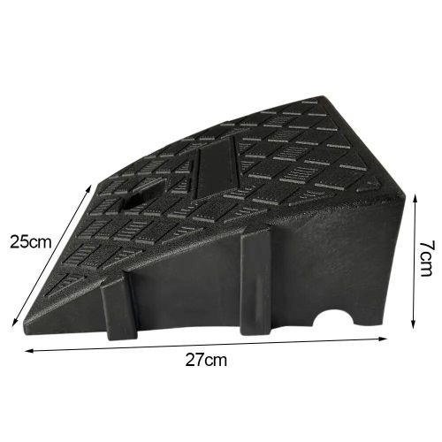 Noir A - Rampes De Bordure Légères Et Portables, Rampe De Seuil En Plastique, Coussin En Polymères, Remorque De Voiture, Camion, Vélo, Moto, Fauteuil Roulant