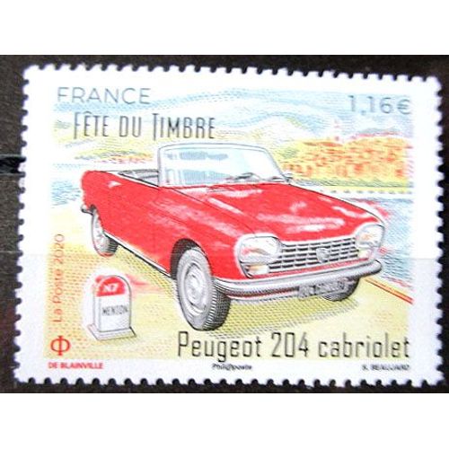 2020. F5390: Fête Du Timbre: Peugeot 204 Cabriolet.