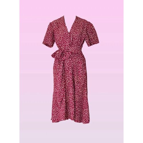 Robe Vintage Couturière Marquevintage Taillem / 38 / 10 Étattrès Bon État Matièrecoton Couleurrouge