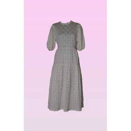 Robe Longue Zara Marquezara Tailles / 36 / 8 Étatneuf Sans Étiquette Matièrecoton Couleurblanc