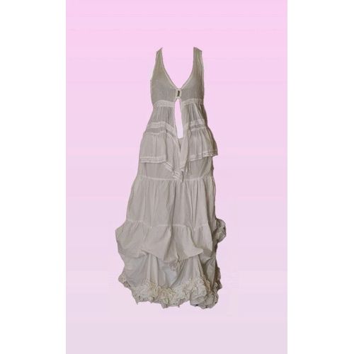 Robe Longue Marquevintage Taillel / 40 / 12 Étattrès Bon État Couleurblanc