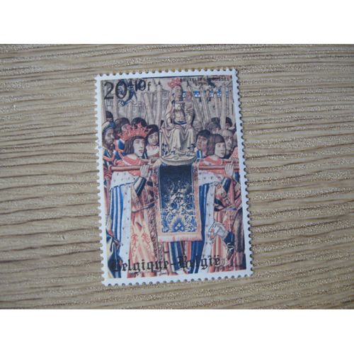 Timbre Belgique - Millénaire De Bruxelles : Fragment De La Tapisserie Illustrant La Légende De N.D. Du Sablon "Transport Solennel De La Statue Au Sablon"- N° Yt 1931 - 1979 Neuf