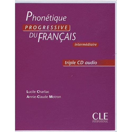 Phonétique Progressive Du Français Intermédiaire - (3cd Audio)