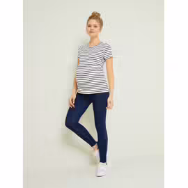 Super skinny de grossesse effet jean denim brut