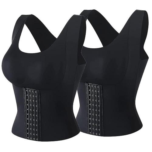 Mimigo 4-En-1 Pour Femme Shapewear Bossu Correction Corset Push Up Shaper Minceur Taille Et Ventre Xl Noir