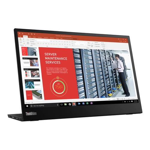 Lenovo ThinkVision M14 - Écran LED - 14" - portable - 1920 x 1080 Full HD (1080p) @ 60 Hz - IPS - 300 cd/m² - 700:1 - 6 ms - 2xUSB-C - noir corbeau - Campus