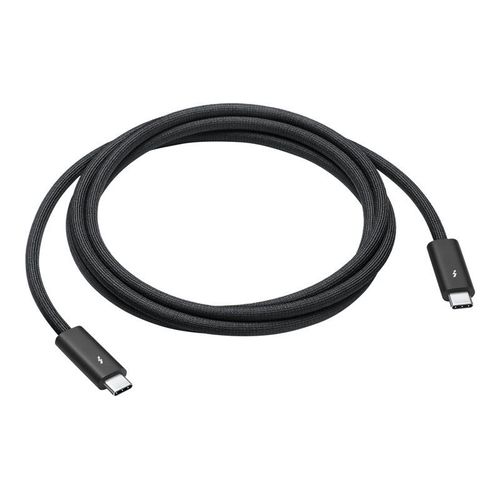 Apple Thunderbolt 4 Pro - Câble USB - 24 pin USB-C (M) pour 24 pin USB-C (M) - USB 3.1 Gen 2 / Thunderbolt 3 / Thunderbolt 4 - 1.8 m - support de guirlande Pâquerettes - noir