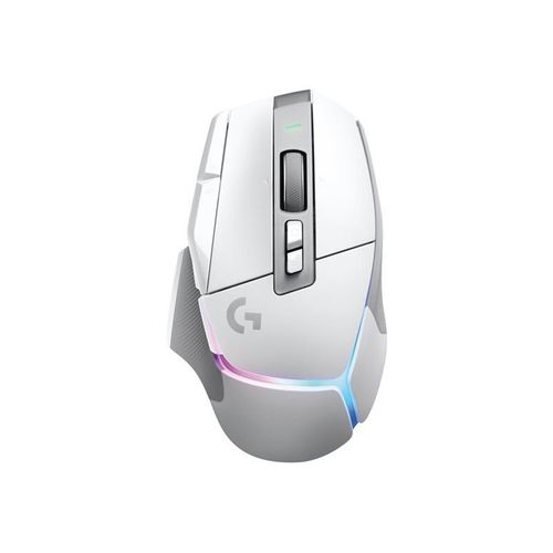 Logitech G G502 X PLUS - Souris - optique - 11 boutons - sans fil - 2.4 GHz - récepteur USB Logitech LIGHTSPEED - blanc