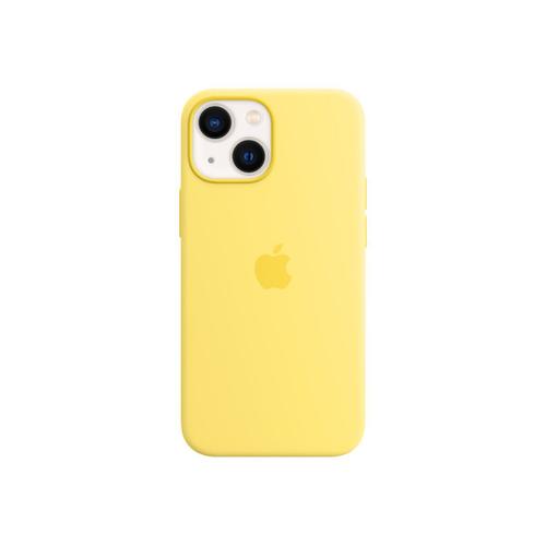 Apple - Coque De Protection Pour Téléphone Portable - Avec Magsafe - Silicone - Zest De Citron - Pour Iphone 13 Mini