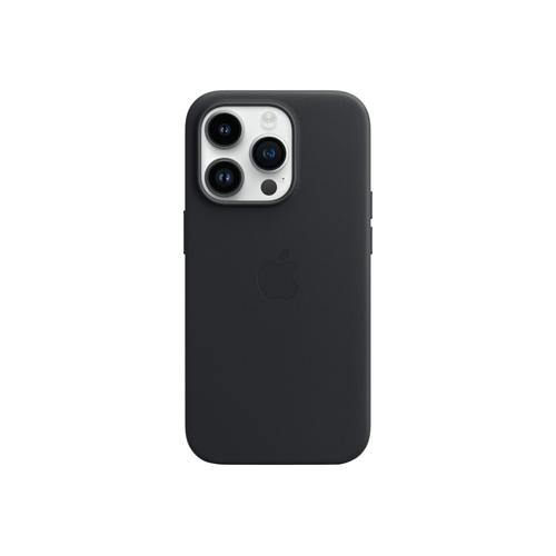 Apple - Coque De Protection Pour Téléphone Portable - Avec Magsafe - Cuir - Noir Minuit - Pour Iphone 14 Pro