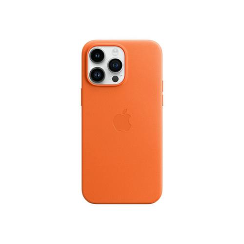 Apple - Coque De Protection Pour Téléphone Portable - Avec Magsafe - Cuir - Orange - Pour Iphone 14 Pro Max