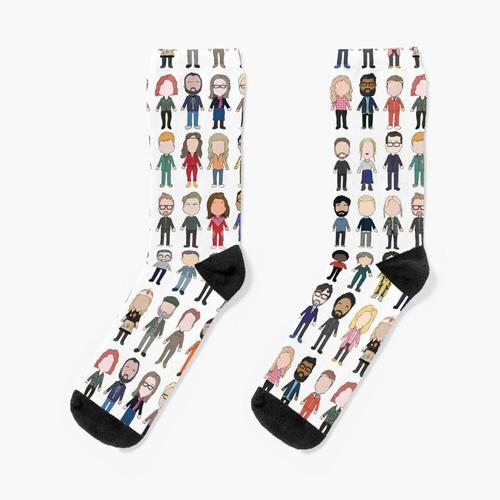 Chaussettes Taille Unique Poster Taskmaster Taskmaster Série Ten Nouveauté Fantaisie Motif Fou Équipage Décontracté Pour Hommes Femmes