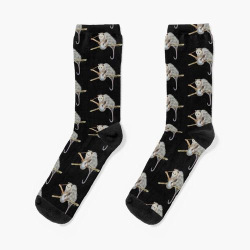 Chaussettes Taille Unique Banjo Opossum Nouveauté Fantaisie Motif Fou Équipage Décontracté Pour Hommes Femmes