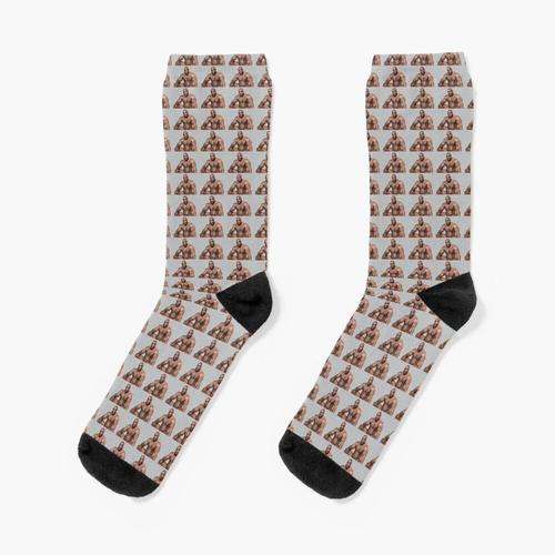 Chaussettes Taille Unique Barry Wood Assis Sur Le Ciment Du Lit Nouveauté Fantaisie Motif Fou Équipage Décontracté Pour Hommes Femmes