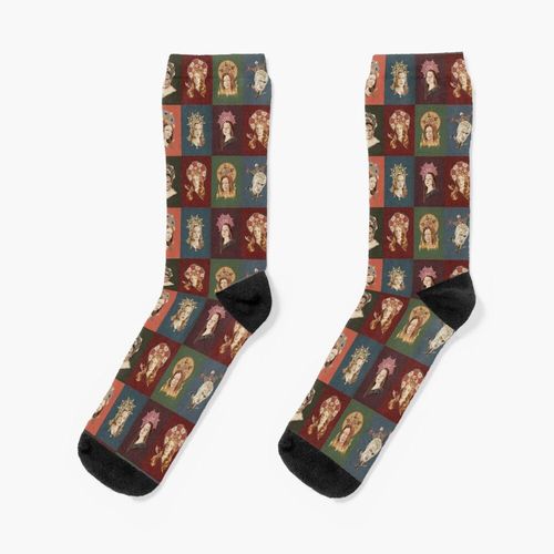 Chaussettes Taille Unique Les Saints De Sunnydale Nouveauté Fantaisie Motif Fou Équipage Décontracté Pour Hommes Femmes