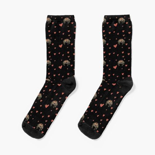 Chaussettes Taille Unique Amour Sauter De L'araignée Nouveauté Fantaisie Motif Fou Équipage Décontracté Pour Hommes Femmes