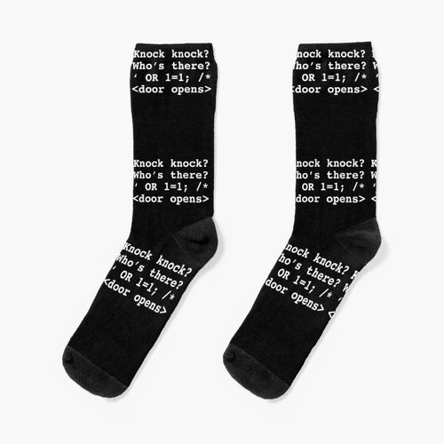 Chaussettes Taille Unique Programme De Programmation Graphique Drôle D'injection Knock Knock Design Nouveauté Fantaisie Motif Fou Équipage Décontracté Pour Hommes Femmes
