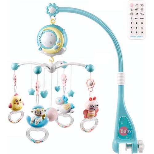 Mobile Berceau | Mobile De Berceau Mignon Pour Gar?Ons Avec Veilleuse - Baby Essentials Star Projection Jouets Suspendus Poussette Pour B¿¿B¿¿ Jouet 360¡Ã 150 Berceuses Douces 10 Chansons Pour