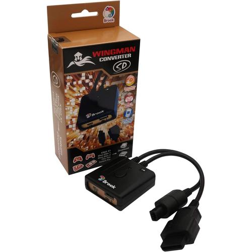 Brook Wingman Sd Convertisseur Pour Ps5/Xbox Series X/S/Xbox 360/Xbox One/Xbox Elite 1&2/Ps3/Ps4/Switch Pro Controller To Sega Dreamcast And Saturn Console Adaptateur, Pc X-Input, Turbo&remap