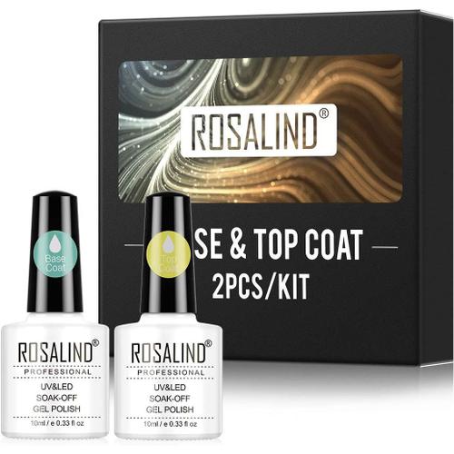 Base Et Top Coat Vernis Semi Permanent 10ml Top Coat Semi Permanent Ongles Nail Art Design Soak Off Gel Manucure Salon 