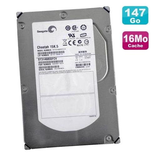 Disque Dur 146Go SAS Seagate Cheetah 15K.5 ST3146855FCV 9Z2007-031 118032553-A02