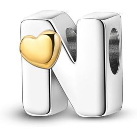 Charme Pearl en forme de lettre de A à Z