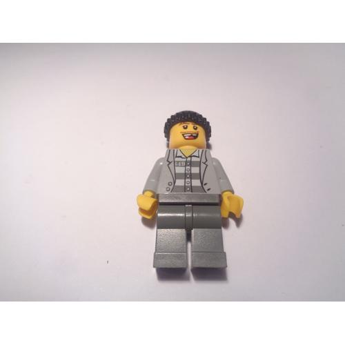 Lego Minifigures Police - Jail Prisoner Jacket Over Prison Stripes (Cty0208)