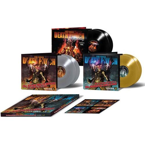 Five Finger Death Punch - The Wrong Side Of Heaven Volume 1 + 2 Box Set  [Vinyl Lp] Explicit, Oversize Item Spilt, Silver, Colored Vinyl, Gatefold Lp Jacket, Gold, Ltd Ed, Deluxe Ed, Stickers, Boxed Set