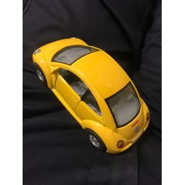 Voiture Miniature Volkswagen New Beetle Jaune - Kinsmart - 1/32-Kinsmart