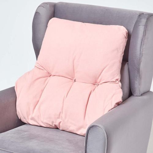 Coussin Lombaire Ergonomique En Coton Rose