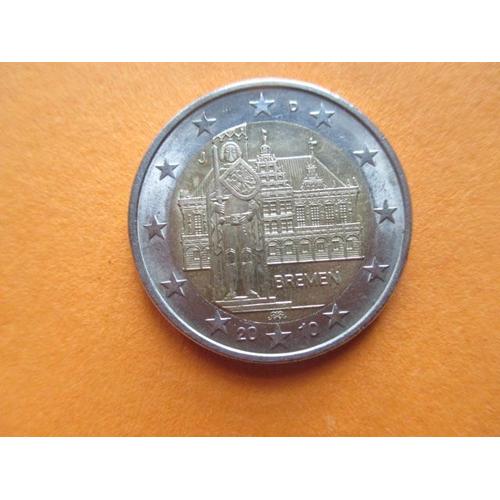 Pièce De 2 Euros Commémorant Le Land De Brème ( Bremen ) - 2010 - Allemagne.