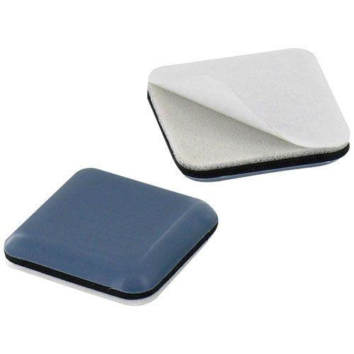 Patin glisseur ptfe gris adhésif 50x50mm blister de 4