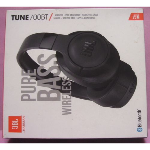 JBL by Harman - TUNE 700 BT - Casque écouteurs avec micro - Bluetooth - sans fil - noir