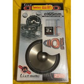 Kit de 4 Haut-Parleurs pour véhicule (2 woofers + 2 tweeters)