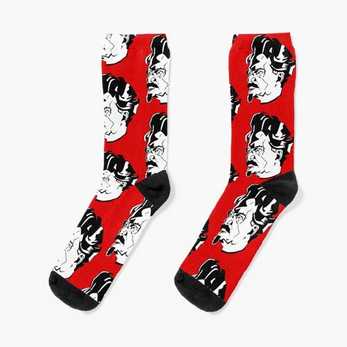Chaussettes Taille Unique Leon Trotsky Nouveauté Fantaisie Motif Fou Équipage Décontracté Pour Hommes Femmes