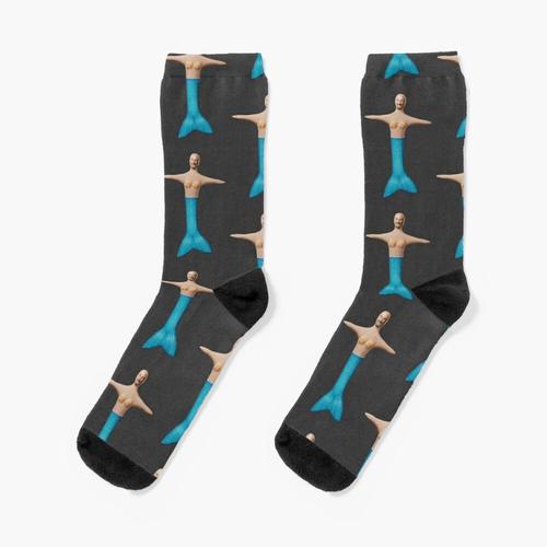 Chaussettes Taille Unique Dr Phil Mermaid Nouveauté Fantaisie Motif Fou Équipage Décontracté Pour Hommes Femmes