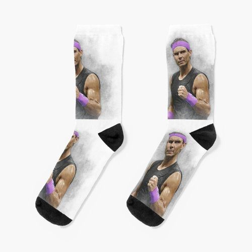 Chaussettes Taille Unique Rafael Nadal Nouveauté Fantaisie Motif Fou Équipage Décontracté Pour Hommes Femmes