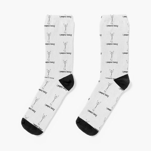 Chaussettes Taille Unique J'ai Fait Caca Aujourd'hui Conception Fière Nouveauté Fantaisie Motif Fou Équipage Décontracté Pour Hommes Femmes