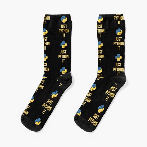 Chaussettes Taille Unique Programmation Python Nouveauté Fantaisie Motif Fou Équipage Décontracté Pour Hommes Femmes