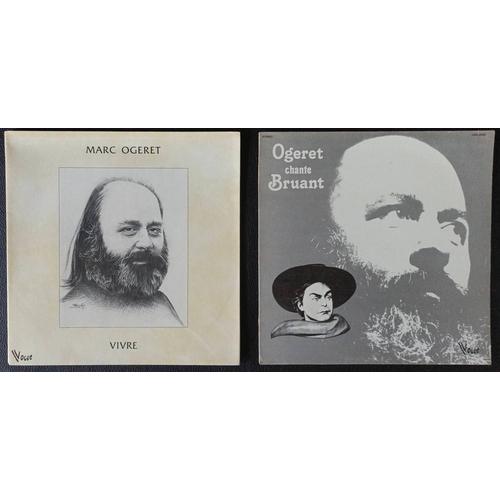 Lot De 2 Albums Disques Vinyles 33t De Marc Ogeret ( " Vivre " + " Ogeret Chante Bruant " ) - Boutique Axonalix