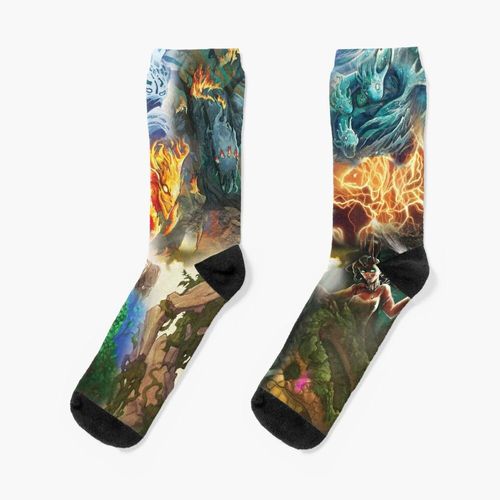Chaussettes Taille Unique Esprits De L'île Nouveauté Fantaisie Motif Fou Équipage Décontracté Pour Hommes Femmes