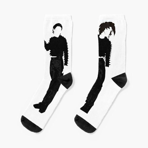 Chaussettes Taille Unique Michael Janet Jackson "Scream" Nouveauté Fantaisie Motif Fou Équipage Décontracté Pour Hommes Femmes