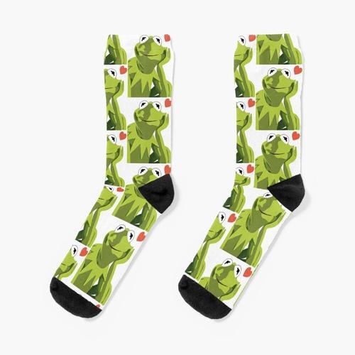 Chaussettes Taille Unique Kermit Nouveauté Fantaisie Motif Fou Équipage Décontracté Pour Hommes Femmes