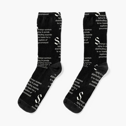 Chaussettes Taille Unique Monty Python Et Le Saint Graal Nouveauté Fantaisie Motif Fou Équipage Décontracté Pour Hommes Femmes