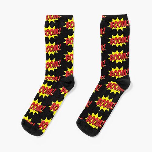 Chaussettes Taille Unique Boom !!! Nouveauté Fantaisie Motif Fou Équipage Décontracté Pour Hommes Femmes