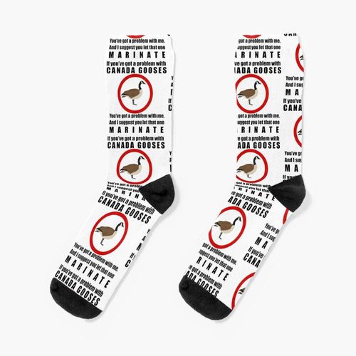 Chaussettes Taille Unique Canada Gooses. Lettrekenny Nouveauté Fantaisie Motif Fou Équipage Décontracté Pour Hommes Femmes